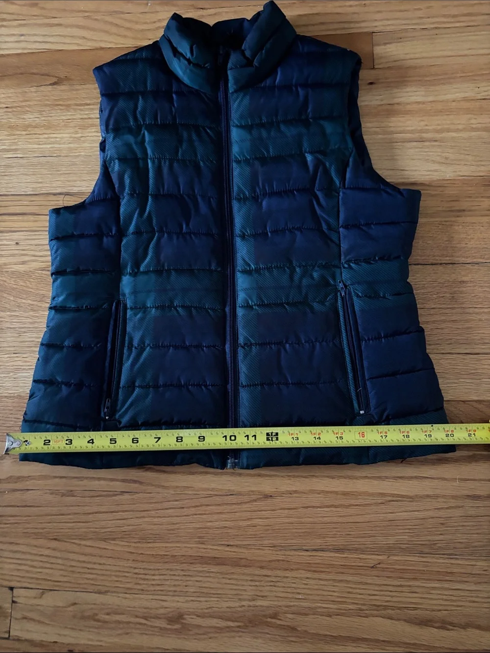 Awesome Black Watch Plaid Quilted Vest